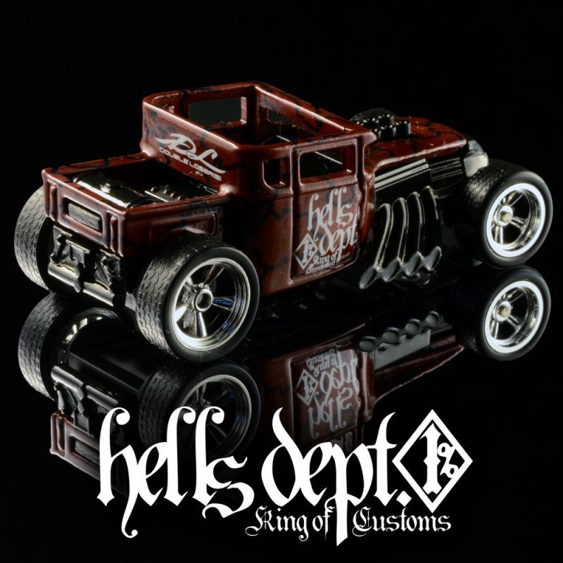 画像: HELLS DEPT 2020 - DOUBLE LOSER[S] 【BONE SHAKER  (カスタム完成品)】DK.RED-BLACK/RR（送料サービス適用外）