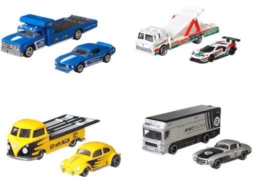 画像: 【送料無料】 HW CAR CULTURE - TEAM TRANSPORT 【Hアソート (4個入り）】'69 FORD MUSTANG BOSS 302/2016 FORD GT RACE(CASTROL)/VOLKSWAGEN "CLASSIC BUG" (MOONEYES)/MERCEDES-BENZ 300 SL