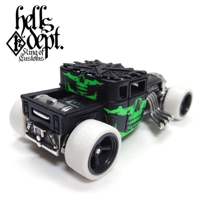 画像: HELLS DEPT 2020 - JDC13 【"IBB" BONE SHAKER (カスタム完成品）】FLAT BLACK/RR （送料サービス適用外）