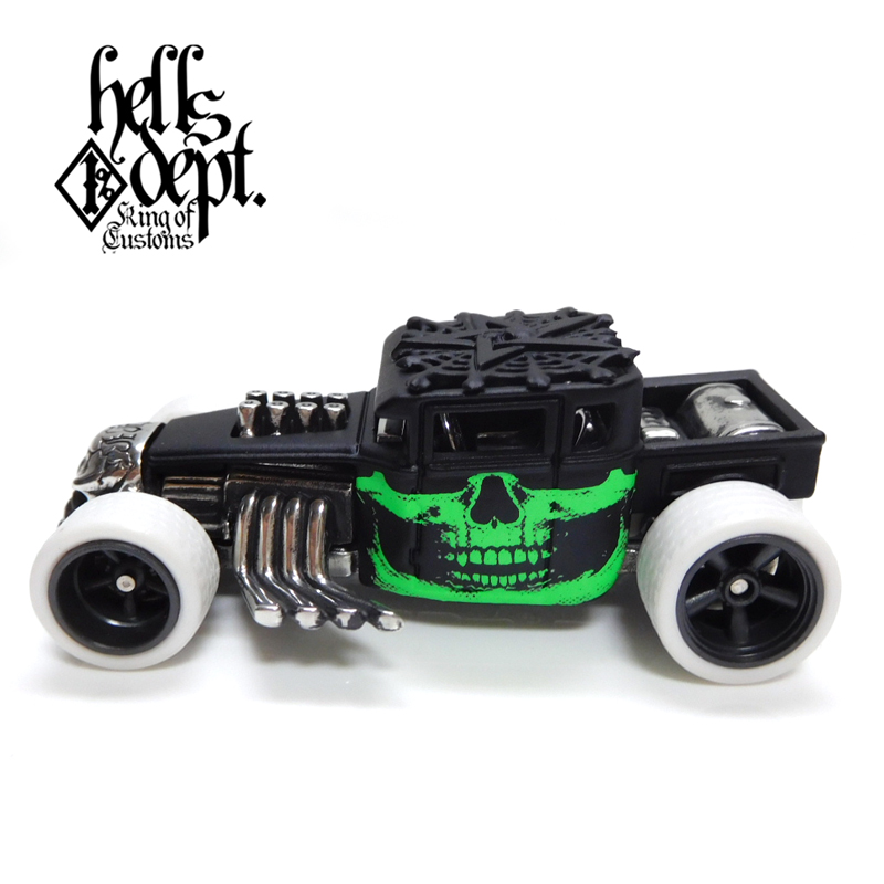 画像: HELLS DEPT 2020 - JDC13 【"IBB" BONE SHAKER (カスタム完成品）】FLAT BLACK/RR （送料サービス適用外）