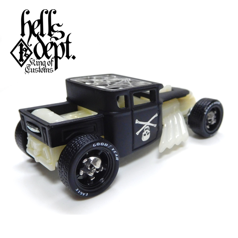 画像: HELLS DEPT 2020 - JDC13 【BONE SHAKER (カスタム完成品）】FLAT BLACK/RR （送料サービス適用外）