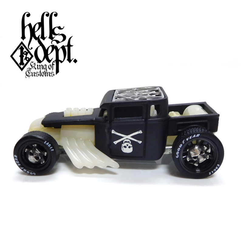 画像: HELLS DEPT 2020 - JDC13 【BONE SHAKER (カスタム完成品）】FLAT BLACK/RR （送料サービス適用外）