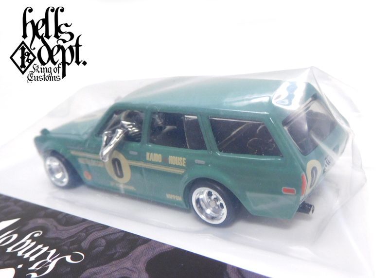 画像: HELLS DEPT 2020 - JDC13 【DATSUN 510 WAGON "HELLS CUSTOM LOWDOWN" (カスタム完成品）】PALE GREEN/RR （送料サービス適用外）