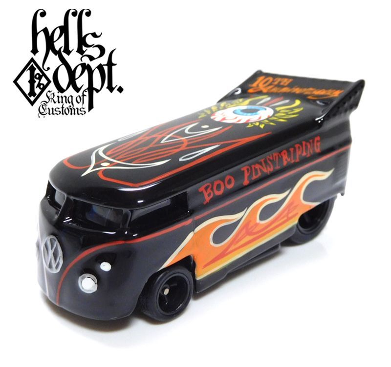 画像: HELLS DEPT 2020 - BOO Pinstriping 【"10th Anniversary BOO" VW DRAG BUS (カスタム完成品）】BLACK/RR （送料サービス適用外）