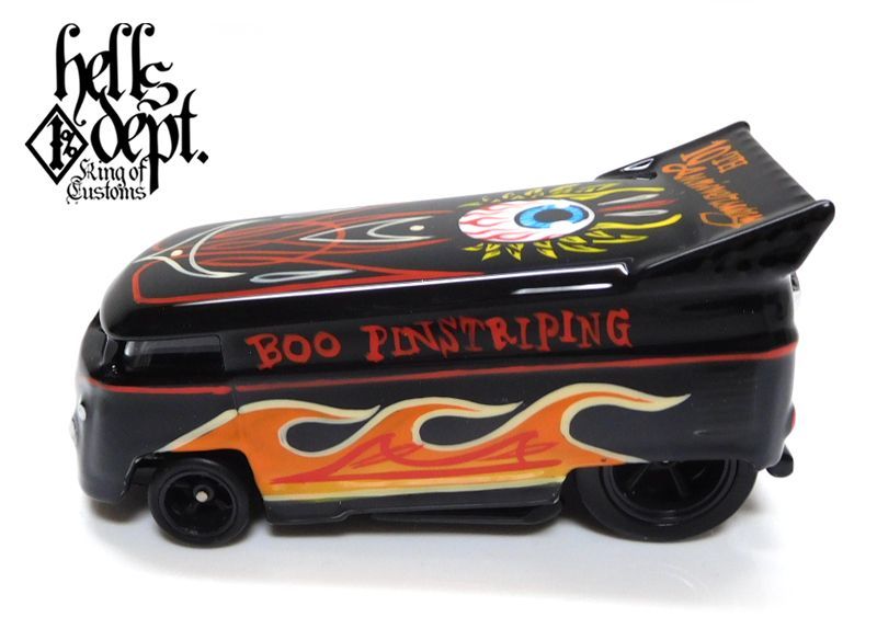 画像: HELLS DEPT 2020 - BOO Pinstriping 【"10th Anniversary BOO" VW DRAG BUS (カスタム完成品）】BLACK/RR （送料サービス適用外）