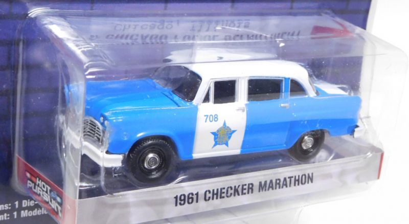 画像: 2020 GREENLIGHT HOT PURSUIT S34 【1961 CHECKER MARATHON】 BLUE-WHITE/RR (CITY OF CHICAGO POLICE DEPARTMENT)