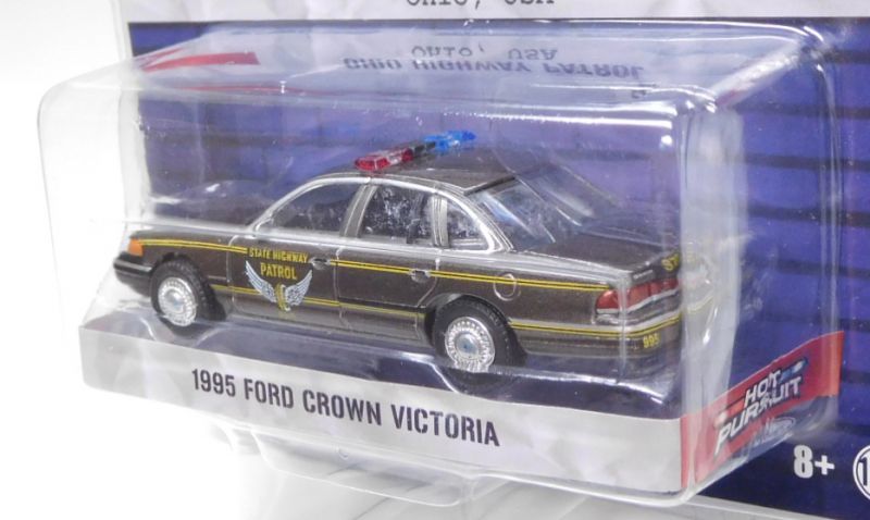 画像: 2020 GREENLIGHT HOT PURSUIT S34 【1995 FORD CROWN VICTORIA】 GUNMET/RR (OHIO HIGHWAY PATROL)