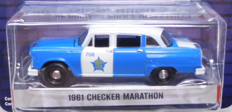 画像: 2020 GREENLIGHT HOT PURSUIT S34 【1961 CHECKER MARATHON】 BLUE-WHITE/RR (CITY OF CHICAGO POLICE DEPARTMENT)
