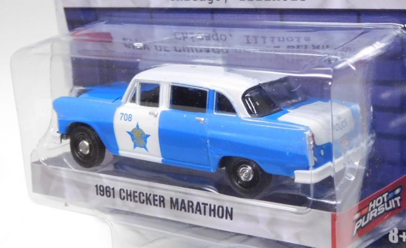 画像: 2020 GREENLIGHT HOT PURSUIT S34 【1961 CHECKER MARATHON】 BLUE-WHITE/RR (CITY OF CHICAGO POLICE DEPARTMENT)