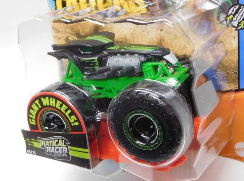 画像: 2020 HW MONSTER TRUCKS! 【RATICAL RACER】FLAT BLACK (includes CRUSHABLE CAR)(NEW FOR 2020）