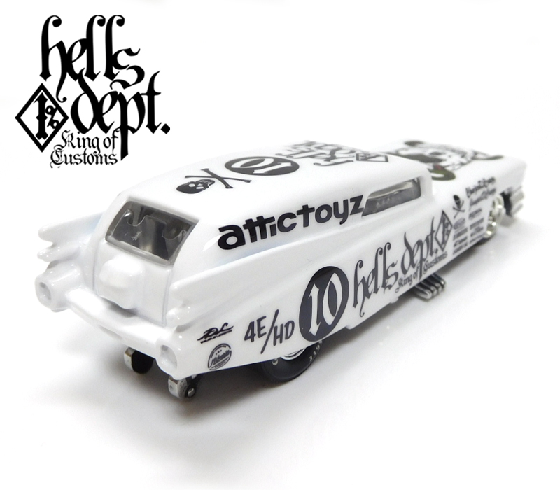 画像: HELLS DEPT 2020 - JDC13 【'59 CADILLAC FUNNY CAR (カスタム完成品）】WHITE/RR （送料サービス適用外）