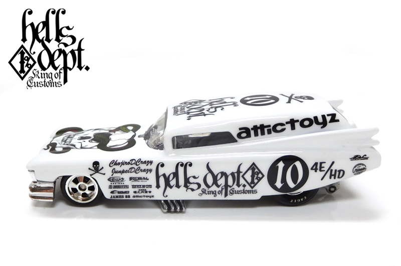 画像: HELLS DEPT 2020 - JDC13 【'59 CADILLAC FUNNY CAR (カスタム完成品）】WHITE/RR （送料サービス適用外）