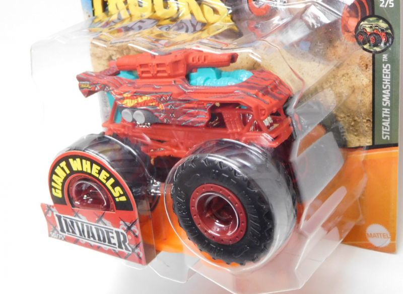 画像: 2020 HW MONSTER TRUCKS! 【INVADER】FLAT RED (includes CRUSHABLE CAR)(NEW FOR 2020）