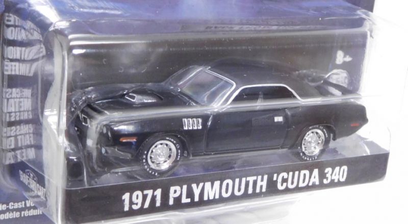 画像: 2020 GREENLIGHT HOLLYWOOD SERIES 27 【1971 PLYMOUTH 'CUDA 340】 BLACK/RR (CRAVEYARD CARZ) 