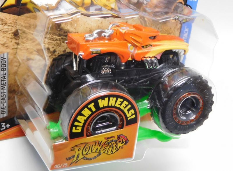 画像: 2020 HW MONSTER TRUCKS! 【HOTWEILER】ORANGE (includes CRUSHABLE CAR)(NEW FOR 2020）