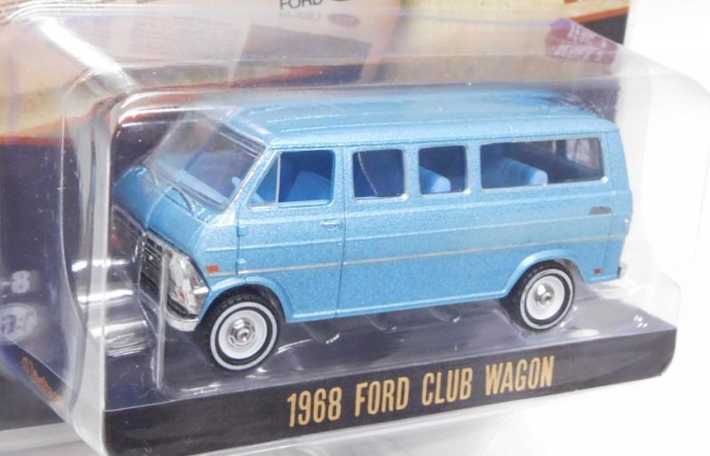 画像: 2020 GREENLIGHT VINTAGE AD CARS S2【1968 FORD CLUB WAGON】BLUESILVER/RR 