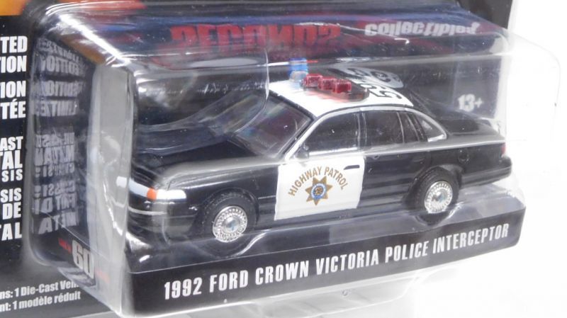 画像: 2020 GREENLIGHT HOLLYWOOD SERIES 27 【1992 FORD CROWN VICTORIA POLICE INTERCEPTOR】 BLACK-WHITE/RR (GONE IN 60 SECONDS) 