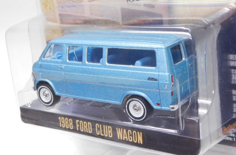 画像: 2020 GREENLIGHT VINTAGE AD CARS S2【1968 FORD CLUB WAGON】BLUESILVER/RR 