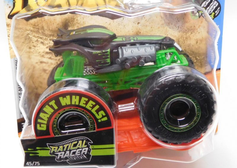 画像: 2020 HW MONSTER TRUCKS! 【RATICAL RACER】FLAT BLACK (includes CRUSHABLE CAR)(NEW FOR 2020）