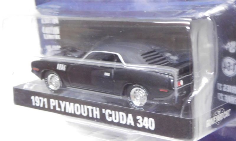 画像: 2020 GREENLIGHT HOLLYWOOD SERIES 27 【1971 PLYMOUTH 'CUDA 340】 BLACK/RR (CRAVEYARD CARZ) 