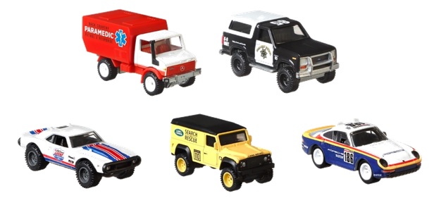 画像: 2020 HW CAR CULTURE 【Qアソート ALL TERRAIN  (5種セット）】 LAND ROVER DEFENDER 110 HARD TOP/PORSCHE 959 (1986)/'85 FORD BRONCO/'67 OFF ROAD CAMARO/'88 MERCEDES UNIMOG U1300