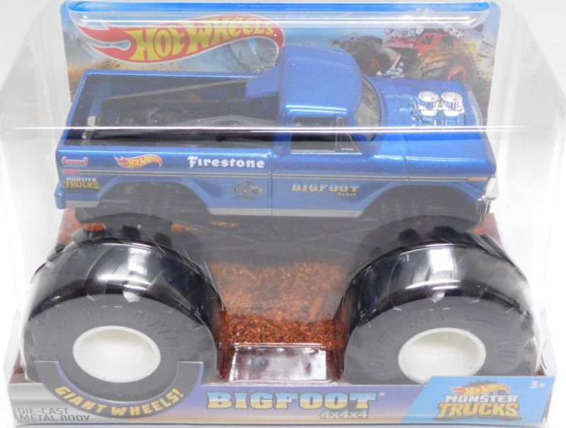 画像: 1/24 SCALE  MONSTER TRUCKS  【BIG FOOT】 BLUE (2020 CASE)