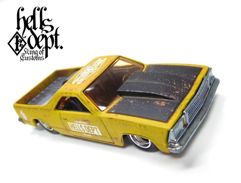 画像: HELLS DEPT 2020 - カツヌマ製作所 【'80 EL CAMINO (カスタム完成品）】PALE サビ YELLOW/RR （送料サービス適用外）