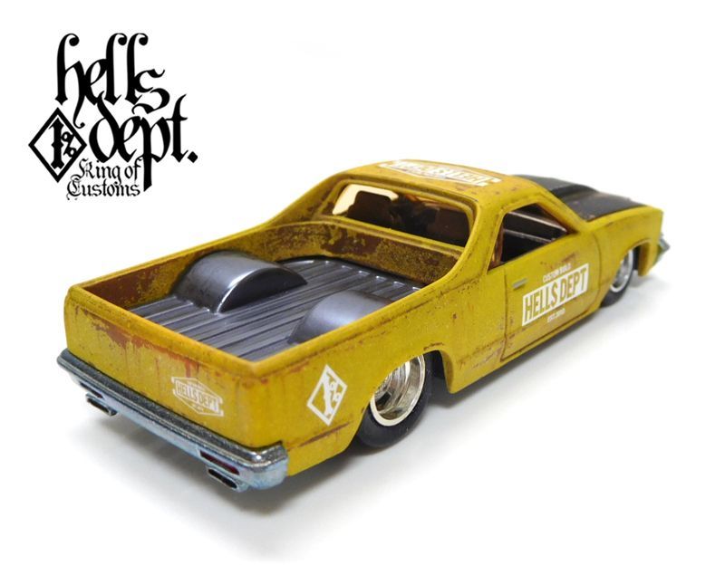 画像: HELLS DEPT 2020 - カツヌマ製作所 【'80 EL CAMINO (カスタム完成品）】PALE サビ YELLOW/RR （送料サービス適用外）