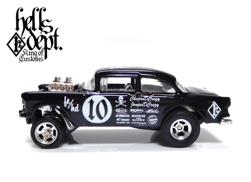 画像: HELLS DEPT 2020 - JDC13  【'55 CHEVY BEL AIR GASSER "COMMERCIAL EDITION" (カスタム完成品)】BLACK/RR（送料サービス適用外）