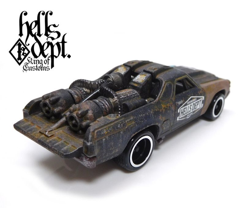 画像: HELLS DEPT 2020 - カツヌマ製作所 【CUSTOM '71 EL CAMINO (カスタム完成品）】サビ BROWN-BLUE/RR （送料サービス適用外）