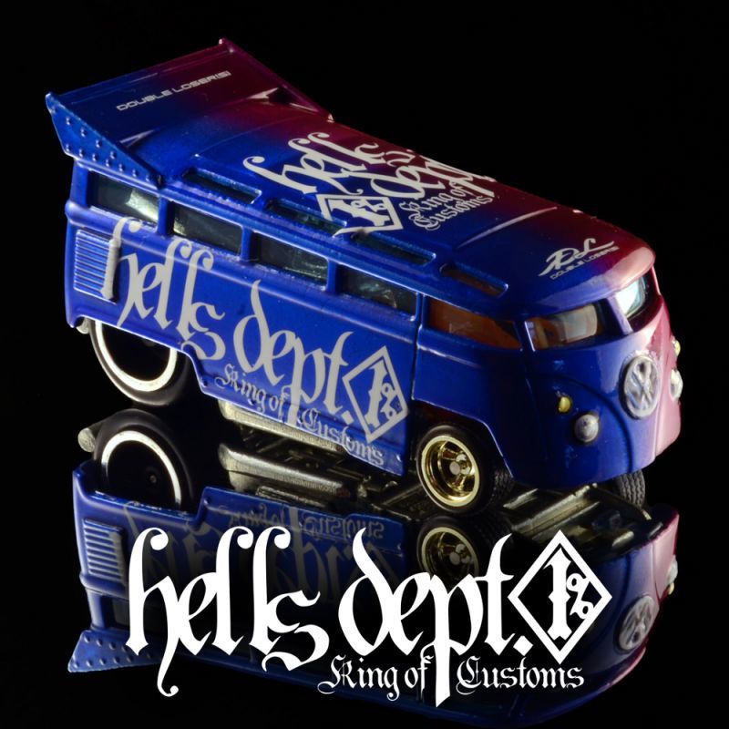 画像: HELLS DEPT 2020 - DOUBLE LOSER[S] 【VW DRAG BUS "DOUBLE FACE" (カスタム完成品）】PINK-BLUE/RR-5SP （送料サービス適用外）