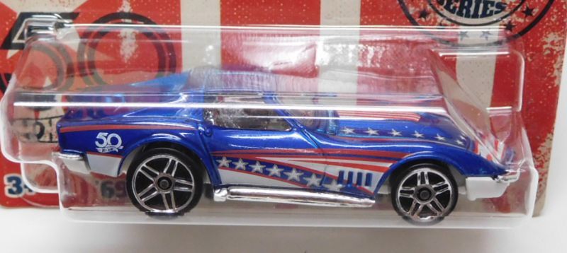 画像: 2018 WALMART EXCLUSIVE STARS AND STRIPES COLLECTION 【'69 CHEVROLET CORVETTE】BLUE/PR5