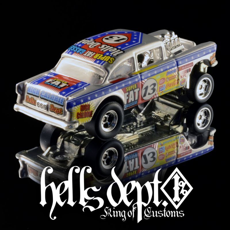 画像: HELLS DEPT 2020 - DOUBLE LOSER[S] 【'55 CHEVY BEL AIR GASSER "SUPER FAT GASSER" (カスタム完成品）】SILVER/RR （送料サービス適用外）