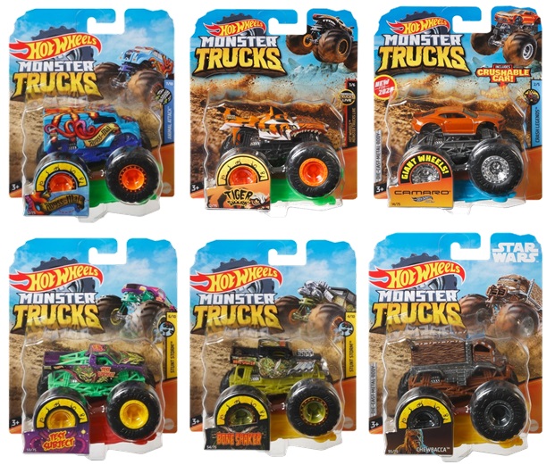 画像: 2020 HW MONSTER TRUCKS! 【Hアソート (8個入り）】VW DRAG BUS/ABYSS-MAL/TIGER SHARK/18 CHEVY CAMARO SS/TEST SUBJECT/BONE SHAKER (EVIL GOBLIN)/CHEWBACCA/RING MASTER