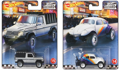 画像:  【2020 HW BOULEVARD 【Cアソート　5種セット】'55 CHEVY BEL AIR GASSER/'66 PONTIAC GTO/1991 MERCEDES-BENZ G-CLASS/VOLKSWAGEN "BAJA BUG"/FORD GT