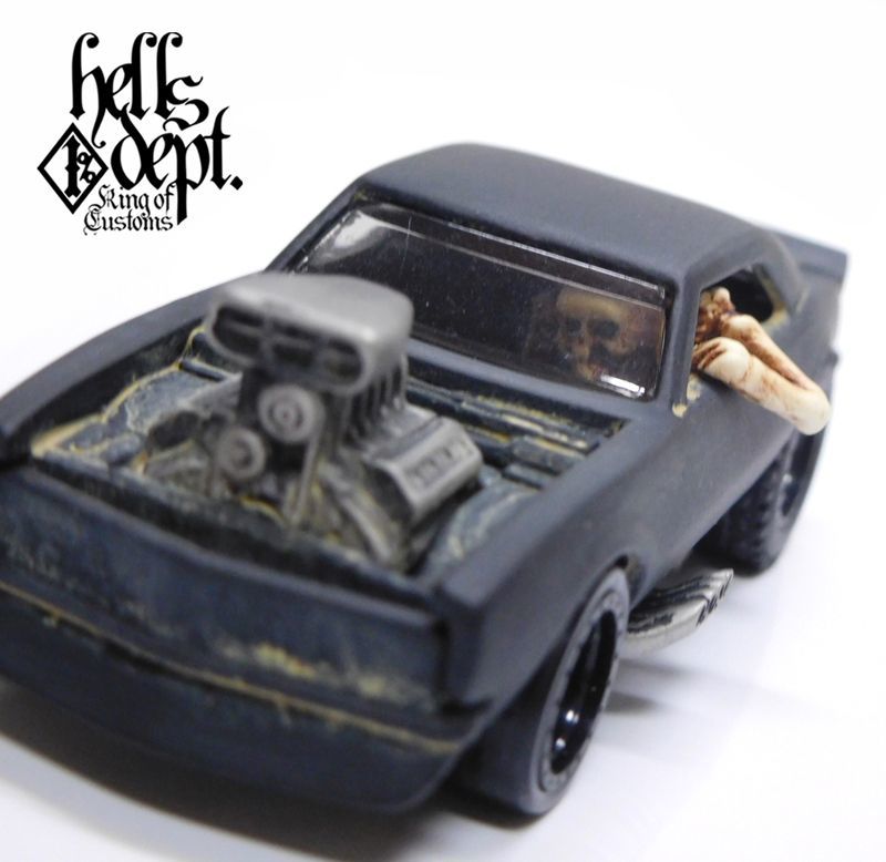 画像: HELLS DEPT 2020 - JDC13 【'67 CAMARO "MAD CUSTOM MAX" with スカルドライバー (カスタム完成品）】FLAT BLACK/RL （送料サービス適用外）