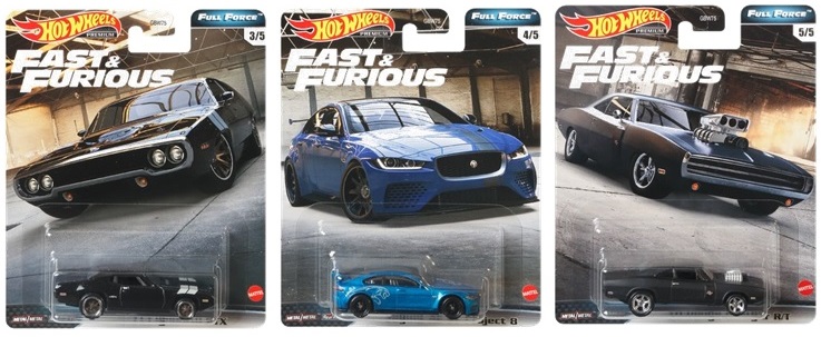 画像: 2020 HW PREMIUM FAST & FURIOUS 【Hアソート"FULL FORCE" (5種セット）】MAZDA RX7 FD/'17 Acura NSX/'71 Plymouth GTX/Jaguar XE SV Project 8/'70 Dodge Charger R/T