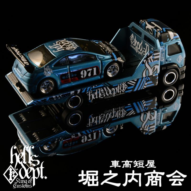 画像: HELLS DEPT 2020 - DOUBLE LOSER[S] 【"HELLS RACING" HONDA CIVIC SI with AERO LIFT (カスタム完成品）】LT.BLUE/RR （送料サービス適用外）