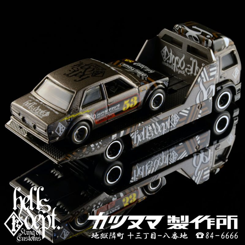 画像: HELLS DEPT 2020 - DOUBLE LOSER[S] 【"HELLS RACING" DATSUN BLUEBIRD 510 with AERO LIFT (カスタム完成品）】GRAY/RR （送料サービス適用外）