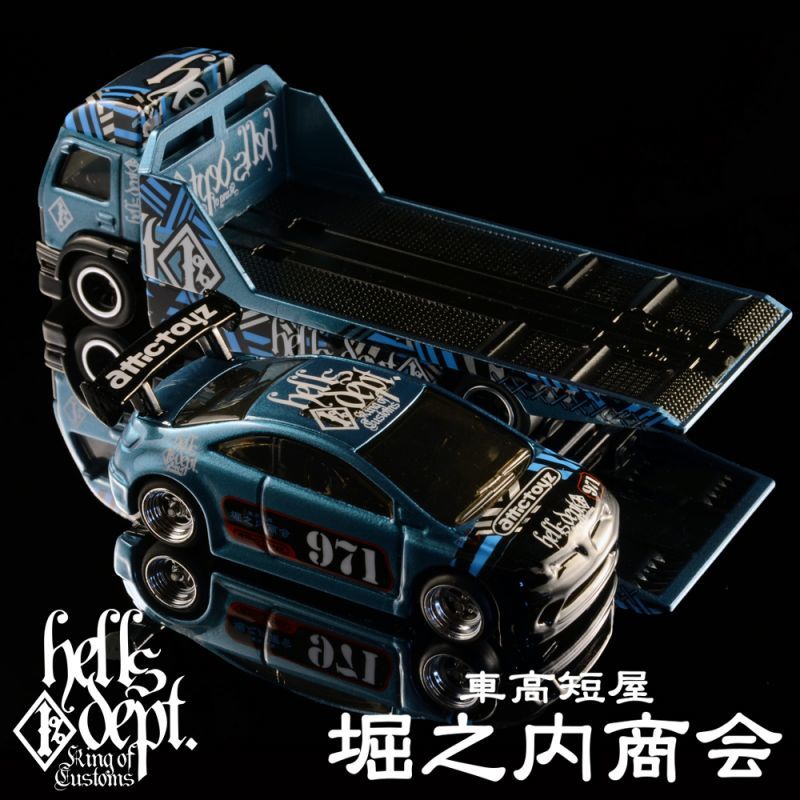 画像: HELLS DEPT 2020 - DOUBLE LOSER[S] 【"HELLS RACING" HONDA CIVIC SI with AERO LIFT (カスタム完成品）】LT.BLUE/RR （送料サービス適用外）