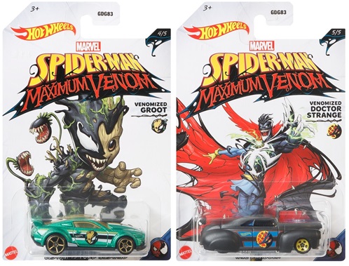 画像: 2020 MARVEL SPIDER-MAN MAXIMUM VENOM 【5種セット】'70 DODGE HEMI CHALLENGER/JACK HAMMER/'71 EL CAMINO/CUSTOM '15 FORD MUSTANG/TAIL DRAGGER