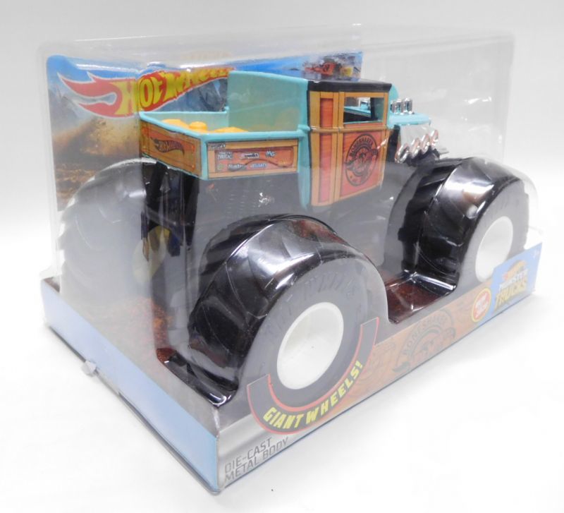 画像: 1/24 SCALE  MONSTER TRUCKS  【BONE SHAKER】 TURQUOISE-WOOD