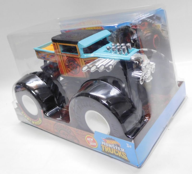 画像: 1/24 SCALE  MONSTER TRUCKS  【BONE SHAKER】 TURQUOISE-WOOD