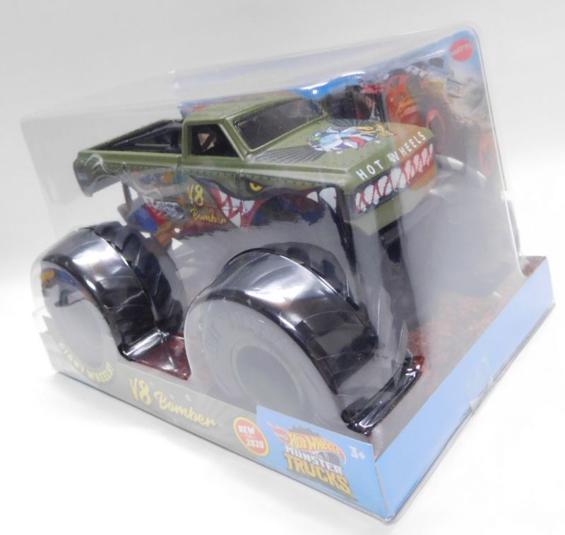 画像: 1/24 SCALE  MONSTER TRUCKS  【V8 BOMBER】 FLAT OLIVE (SHARK MOUTH)