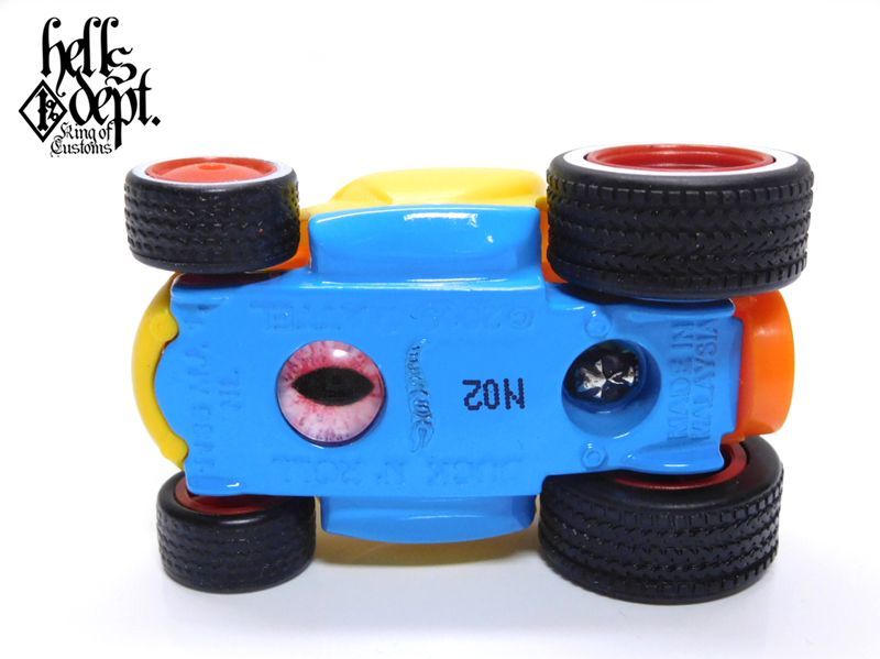 画像: HELLS DEPT 2020 - JDC13 【"EVIL" DUCK N' ROLL(WHITE EYE) (カスタム完成品）】YELLOW/RR(REDシャーシEYE) （送料サービス適用外）