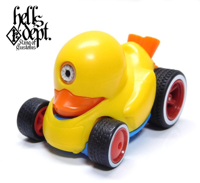 画像: HELLS DEPT 2020 - JDC13 【"EVIL" DUCK N' ROLL(WHITE EYE) (カスタム完成品）】YELLOW/RR(REDシャーシEYE) （送料サービス適用外）