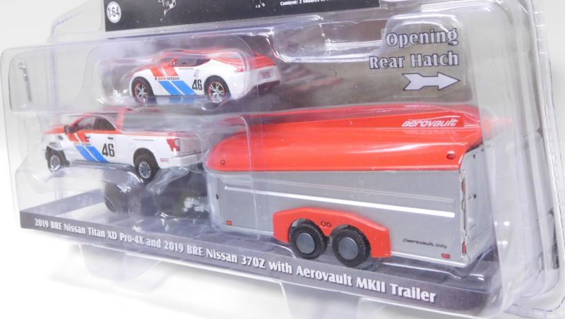 画像: 2020 GREENLIGHT - HITCH & TOW RACING S2 【2019 BRE NISSAN TITAN XD PRO-4X and 2019 BRE NISSAN 370Z with AEROVAULT MKII TRAILER】 WHITE-RED/RR