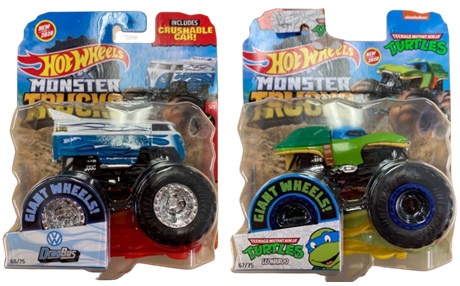 画像: 2020 HW MONSTER TRUCKS! 【Kアソート (8個入り）】RODGER DODGER/DONKEY KONG/VW DRAG BUS/TMNT LEONARDO/DEMO DERBY/SHARK WREAK (FLAME)/BIGFOOT (FLAMES)/HOT WHEELS RACING