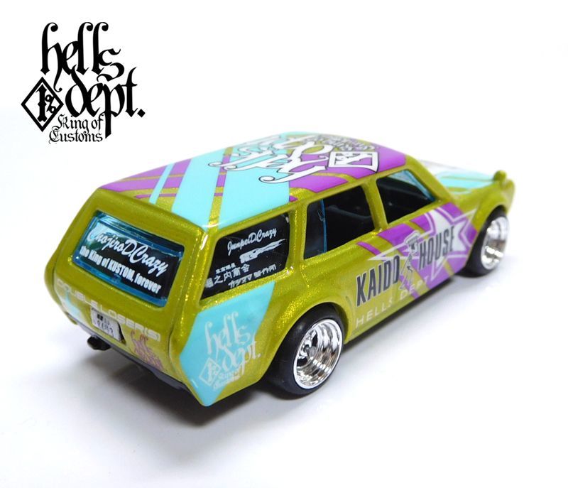 画像: HELLS DEPT X JUN IMAI KAIDO☆HOUSE 【'71 DATSUN BLUEBIRD 510 WAGON (カスタム完成品）】MET.CANDY YELLOW/RR （送料サービス適用外）