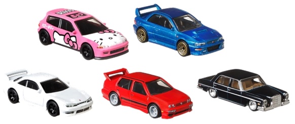 画像: 2020 HW CAR CULTURE 【Sアソート MODERN CLASSICS (5種セット）】HONDA CIVIC EG/'98 SUBARU IMPREZA 22B STi-VERSION/NISSAN SILVIA (S14)/VOLKSWAGEN JETTA MK3/'72 MERCEDES-BENZ 280 SEL 4.5